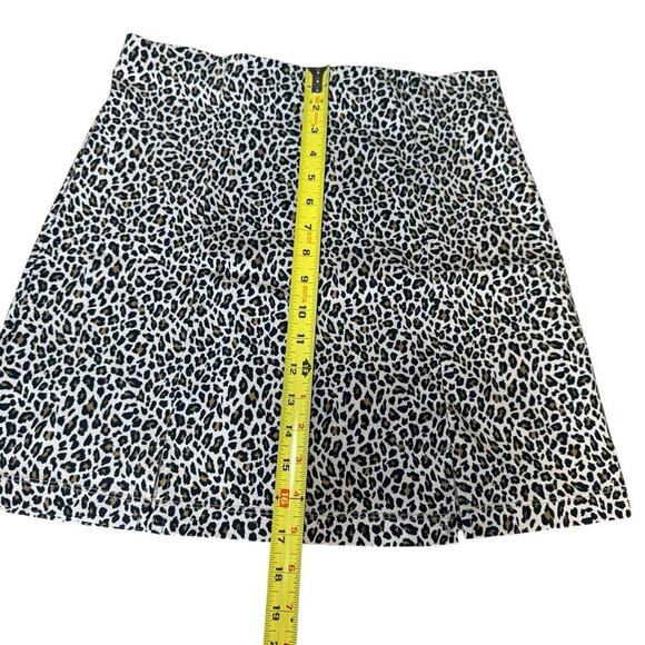 Topshop Mini Skirt 8 Animal Print Mob Wife Mobster Wife Stretch Slit OfficeSiren - Picture 8 of 8